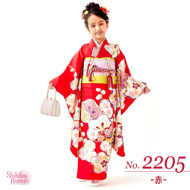 京都室町st. 七五三 ブランド着物フルセット 7歳 女の子用 【式部浪漫