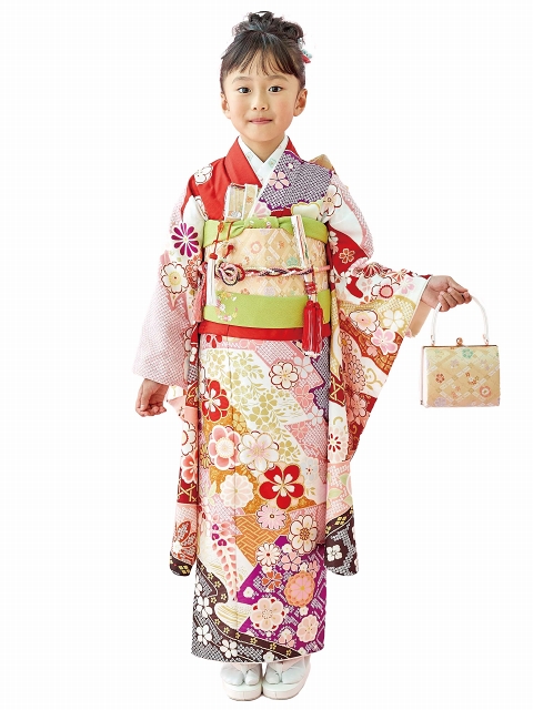 京都室町st. 七五三 ブランド着物セット 7歳 女の子用 【式部浪漫