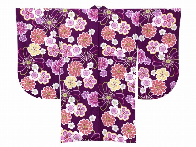 【こころん】さん専用　京都まさしのセンター 花柄波模様 着物 こころん】さん専用 京都まさしのセンター 花柄波模様 着物 京都