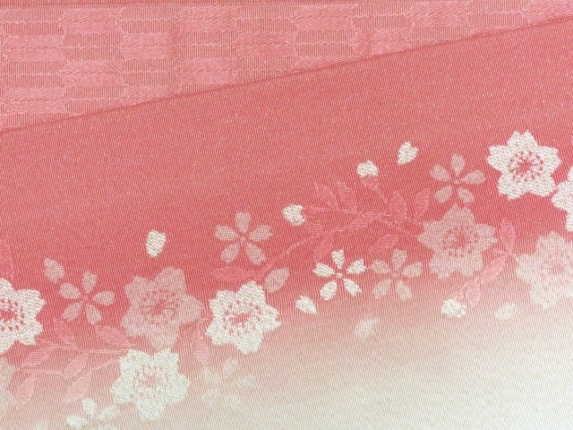 浴衣 帯 レディース 単品 半幅帯 博多織 浴衣帯 小袋帯「ピンク系 桜