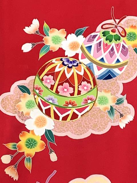お宮参り 女の子 着物 日本製 手描き 金駒刺繍 高級 赤ちゃんのお祝い