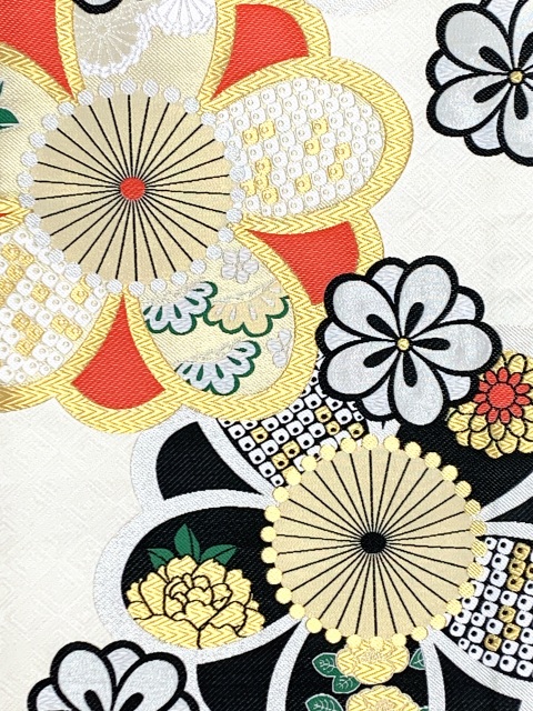 京都室町st. 振袖用袋帯 成人式に 日本製 全通柄 華やかな柄の袋帯