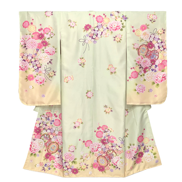 七五三 7歳 女の子 購入 2025年新作 日本製 合繊 金駒刺繍 絵羽付け