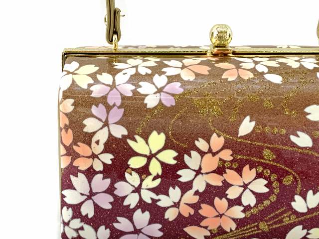 和装用バッグと草履セット　新品未使用　美品　ゴールド　桜　成人式　結婚式 草履バッグセット 成人式 お正月 振り袖に 和装バッグセット LLサイズ