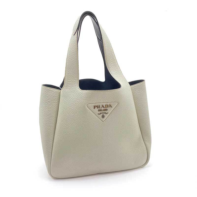 PRADA プラダ ダイナミック レザー ハンドバッグ 1BG335 ホワイト ブラック カーフ 【中古】 : 30804034 : 京都よろず屋  Yahoo!店 - 通販 - Yahoo!ショッピング