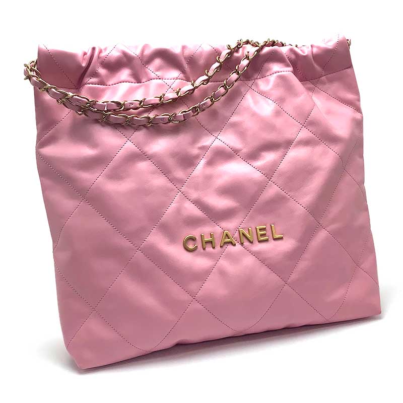 CHANEL シャネル シャネル22 ハンドバッグ シャイニーカーフ 