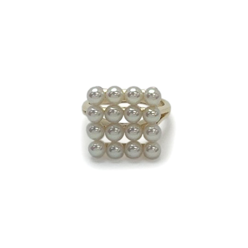 MIKIMOTO ミキモト パール リング K18 750 約6号 イエロー