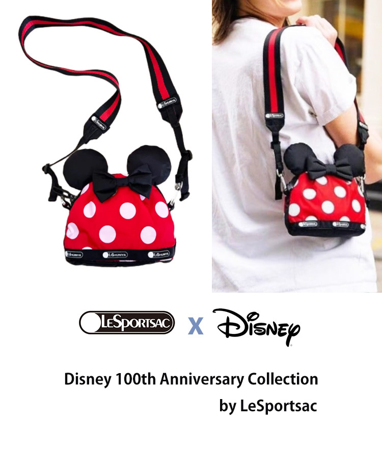 fa0088 レスポートサック ディズニー コラボ LeSportsac x Disney 100周年記念 ミニーマウスモチーフ クロスボディ  ショルダーバッグ : fa0088 : RALPHSTREAM - 通販 - Yahoo!ショッピング