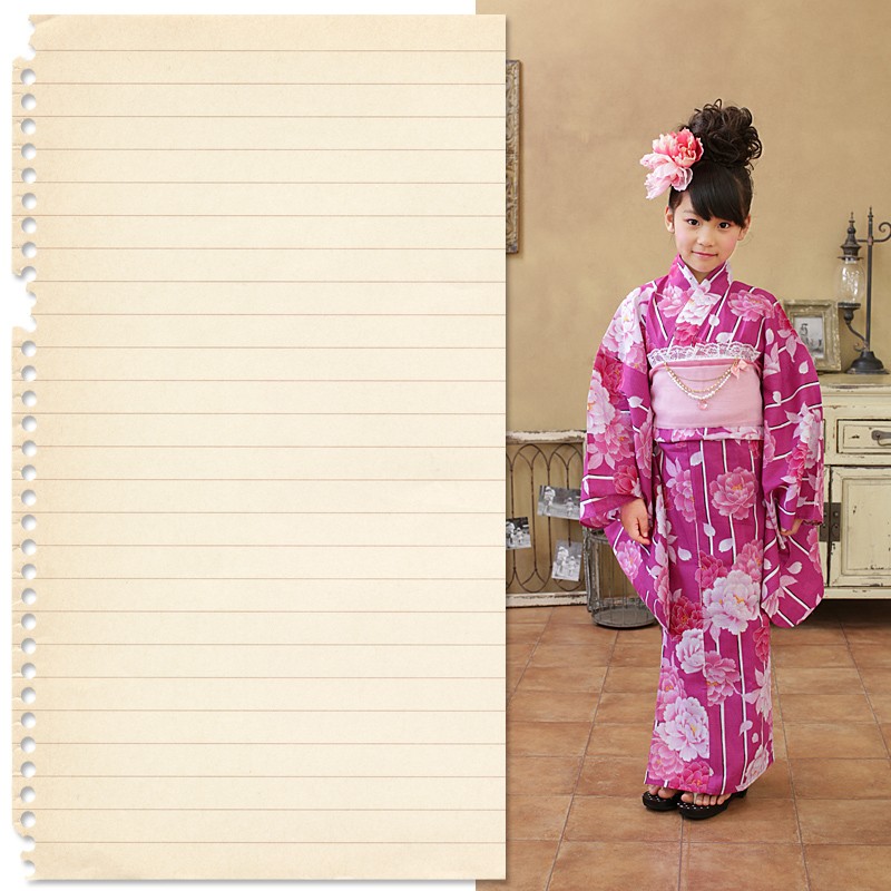 京都瑠璃雛菊の浴衣