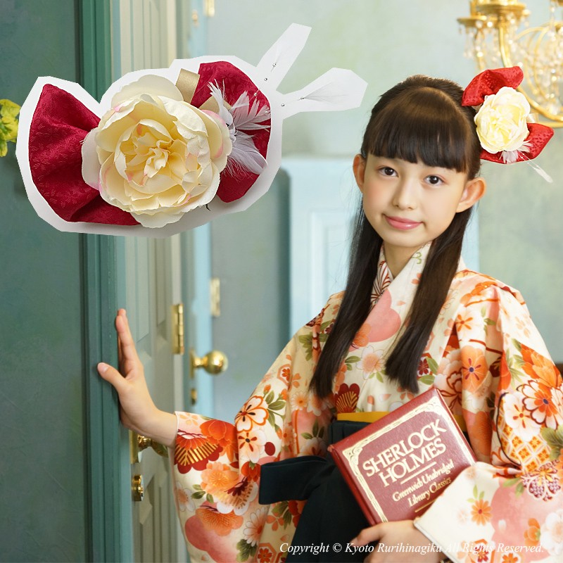 卒業式　髪飾り