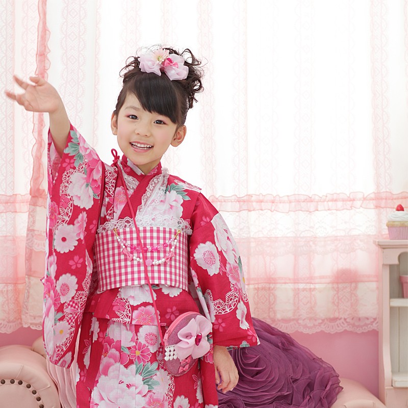 京都瑠璃雛菊のこどもゆかた