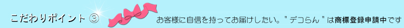 デコらん こだわり ポイント3