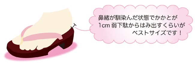 下駄の正しい履き方