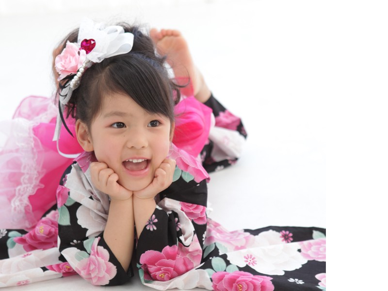 京都瑠璃雛菊の浴衣