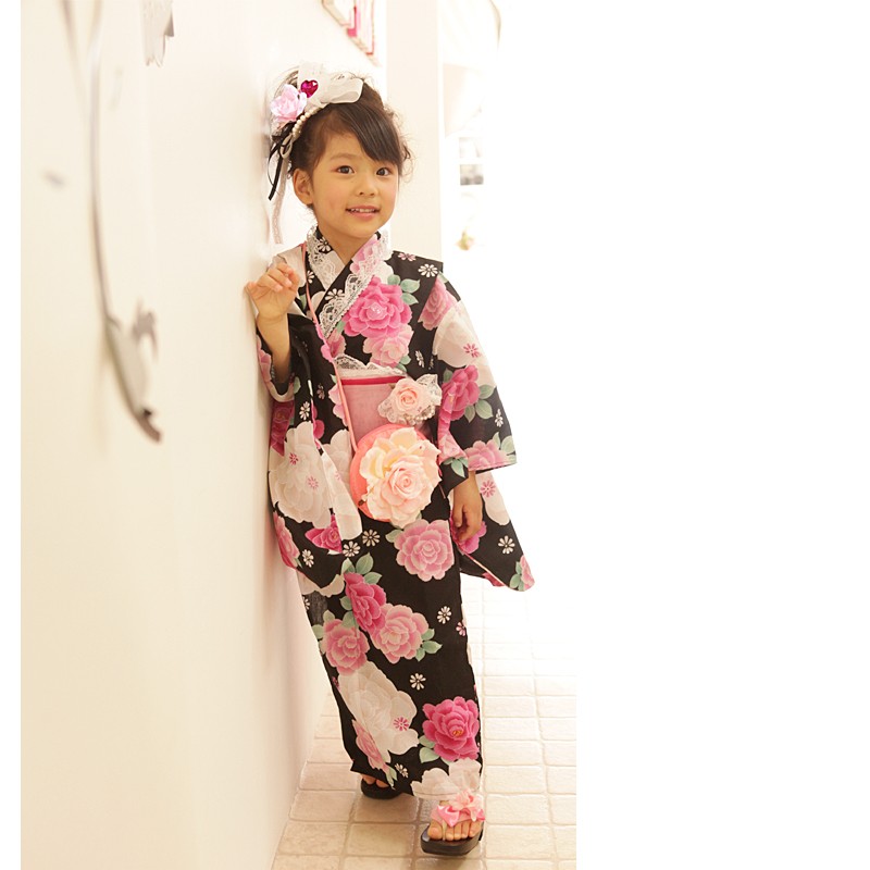 京都瑠璃雛菊のこどもゆかた