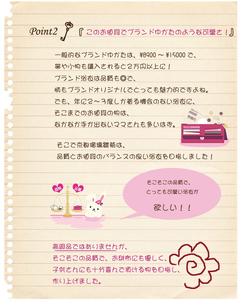 品質とお値段のバランス