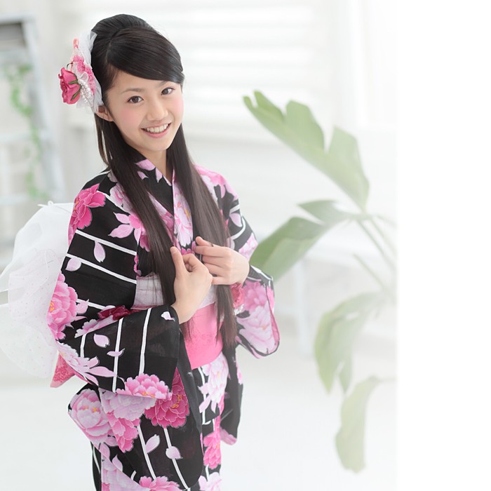 京都瑠璃雛菊の浴衣