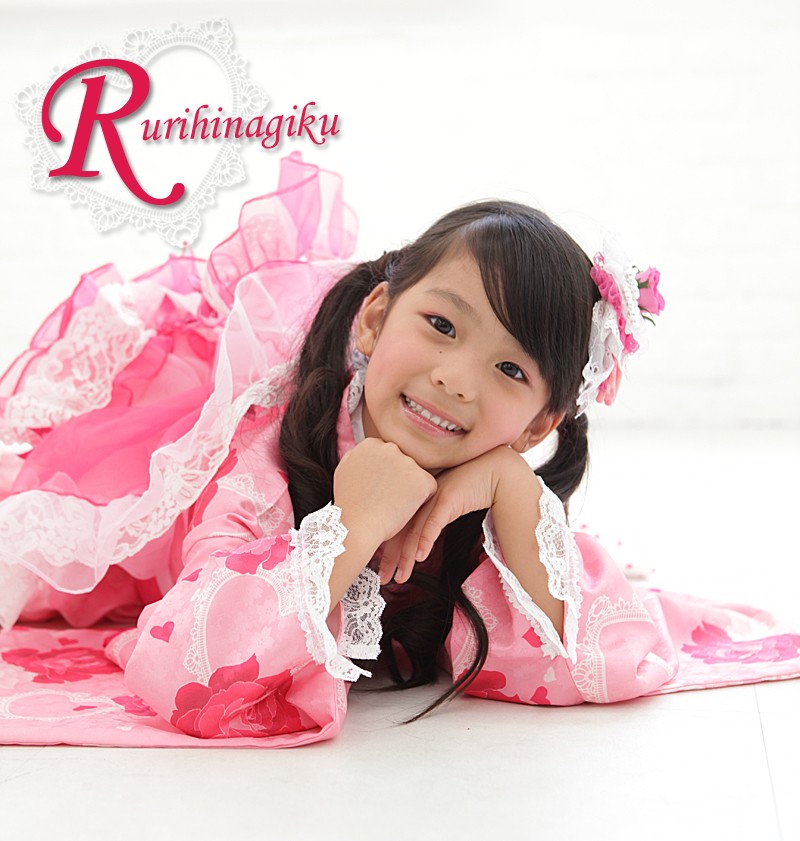 着物ドレス　ピンク