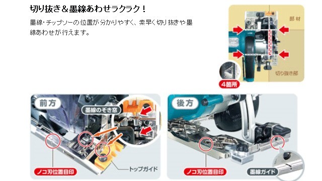 マキタ 防じん丸ノコ KS5200FXSP 左勝手仕様 125mm チップソー別売