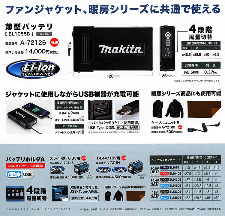 てメーカー マキタ 充電式ファンジャケット FJ502DZ/DZN 綿ポリエステル混紡 S-4L ジャケットのみ ヤマムラ本店 - 通販 -  PayPayモール しかねます - shineray.com.br