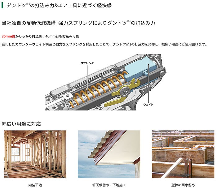 HiKOKI 36V コードレス仕上釘打機 NT3640DA(NNK) マルチボルト 本体+ケースのみ(バッテリ・充電器別売) :NT3640DA- NNK:ツールズ匠 - 通販 - Yahoo!ショッピング