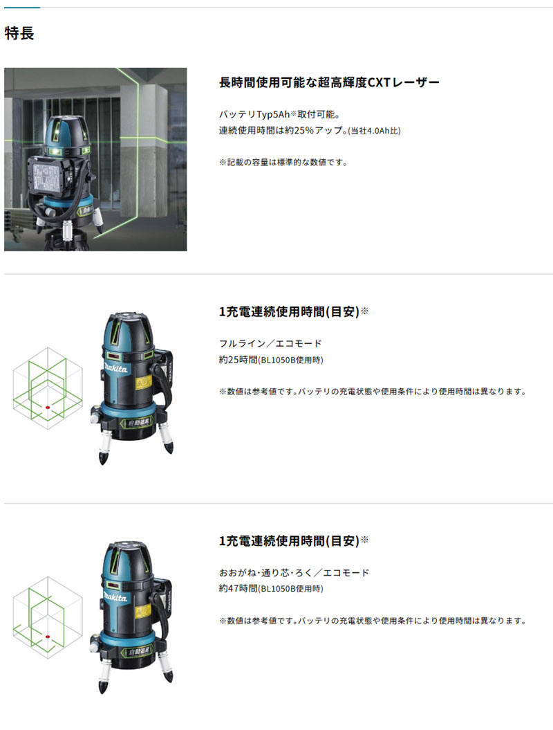 マキタ（makita） 充電式屋内・屋外兼用墨出し器 SK507GDZN 超高輝度 