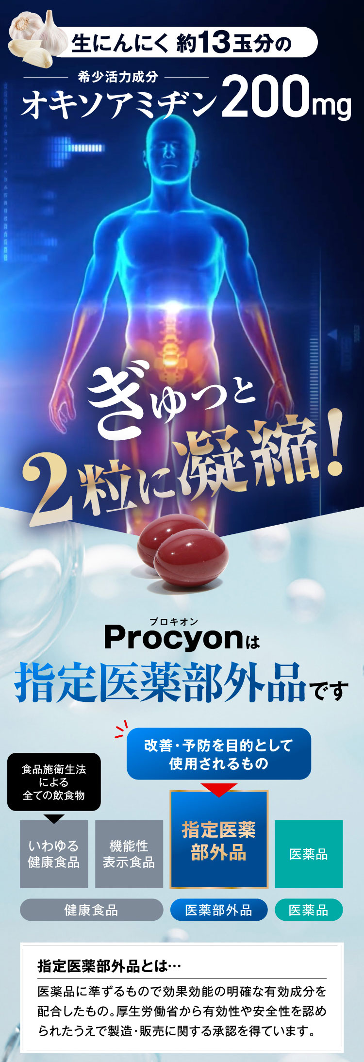 プロキオン procyon 指定医薬部外品 90日分 男性 活力ケア 厳選配合 