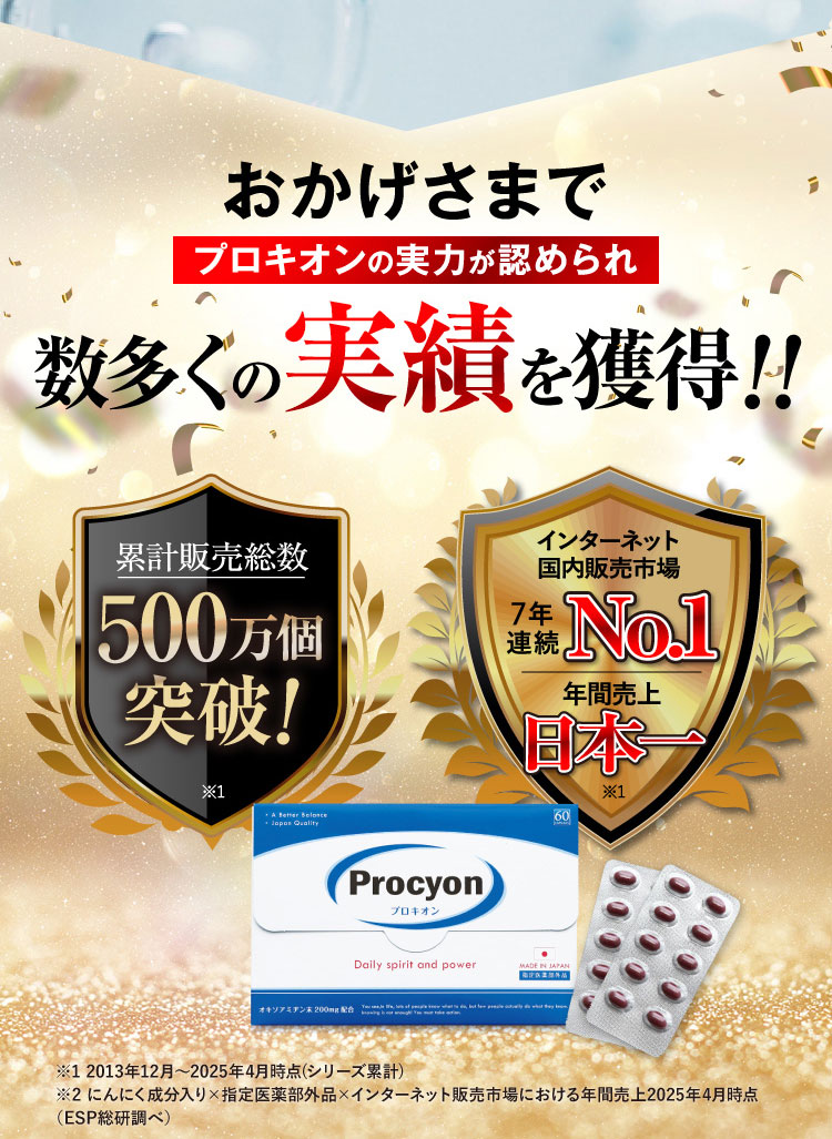 プロキオン procyon 指定医薬部外品 90日分 男性 活力ケア 厳選配合 