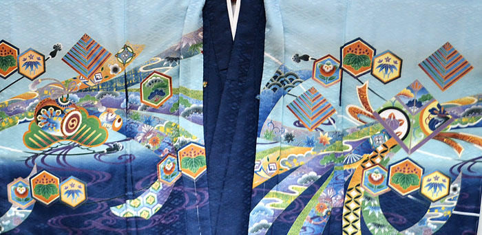 七五三 着物 男の子 袴 セット お祝い着 5歳羽織袴 フルセット