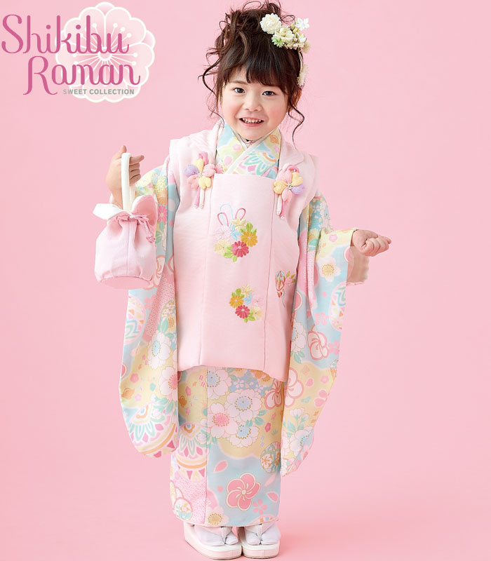 七五三 着物 3歳 女の子 被布セット 式部浪漫 ブランド 全9タイプ 日本製 必要な物は全て揃ったフルセット 2024年新作 販売 購入｜kyounokokoro-yuuka｜04