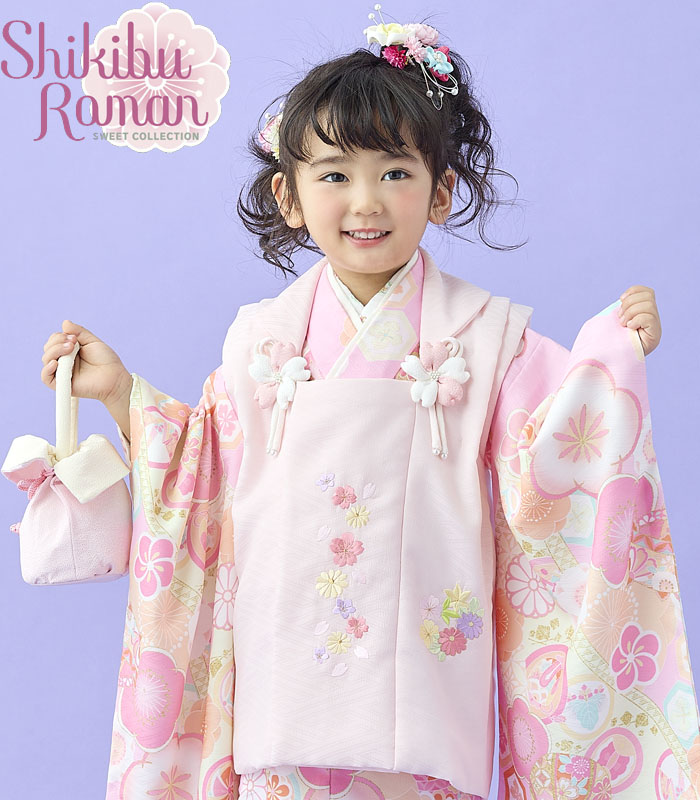 期間限定◎超超お買い得！！七五三　3歳　着物　被布　女の子　巾着　セイコマツダ 七五三 着物 3歳 女の子 被布セット 式部浪漫 ブランド 梅の香29