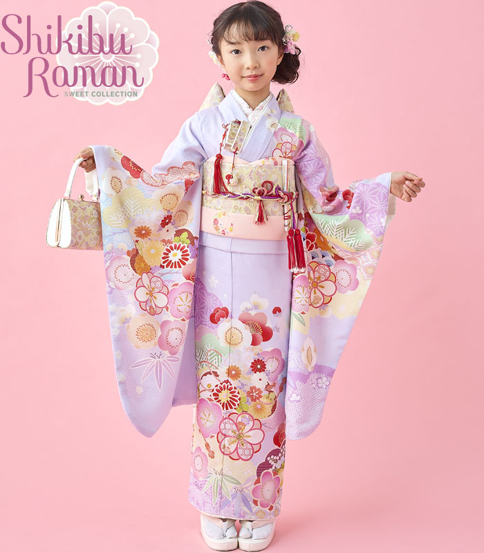 七五三 着物 7歳 ブランド 四つ身着物セット Shikibu Roman 式部