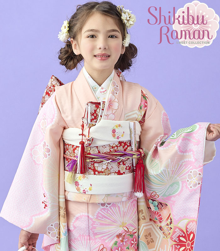 パステル黄色♡七五三 7歳 フルセット 一式 ピンク 七五三