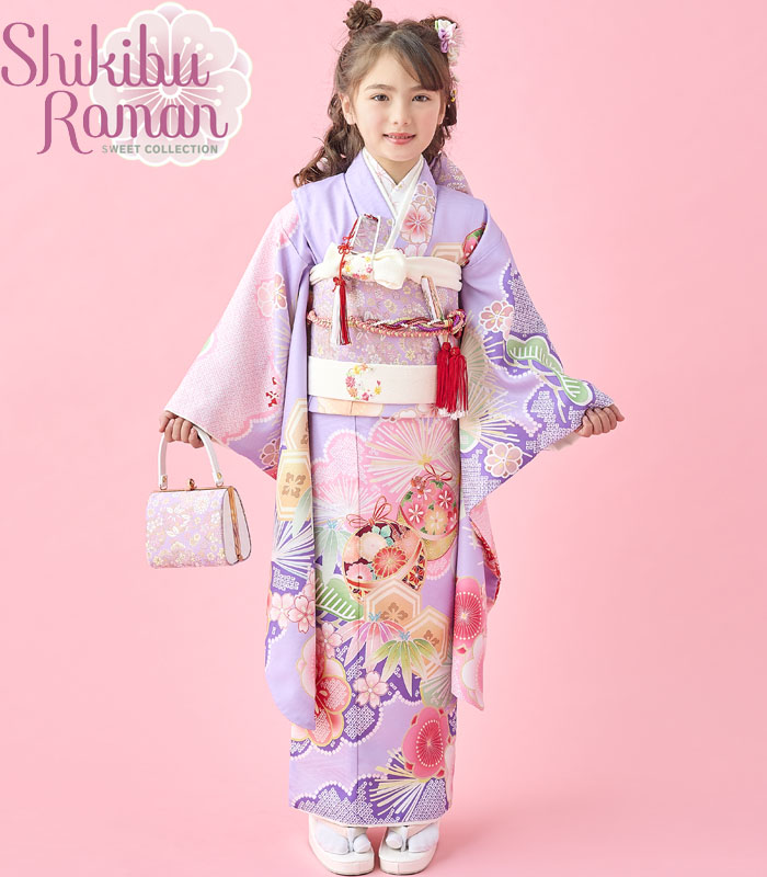 七五三 着物 7歳 女の子 着物フルセット 式部浪漫 ブランド 絵羽