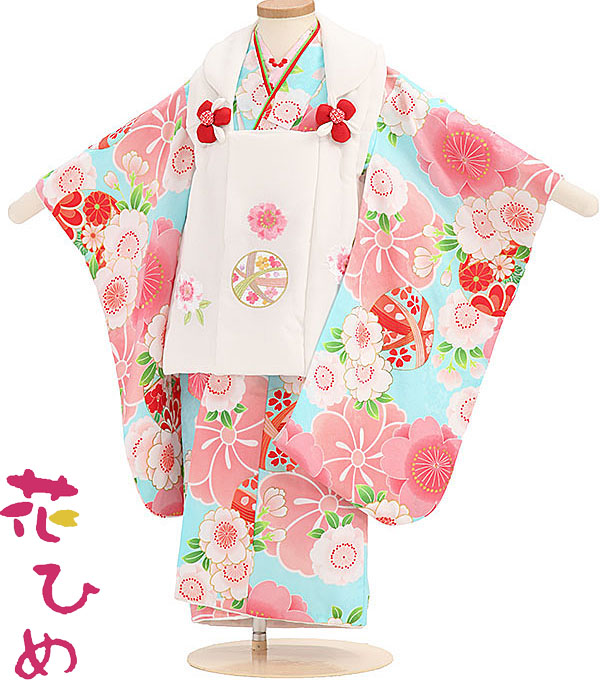 花ひめ　被布セット　七五三　3歳用　まり t2231105】【レンタル】七五三 女の子 3歳 被布セット 花ひめ