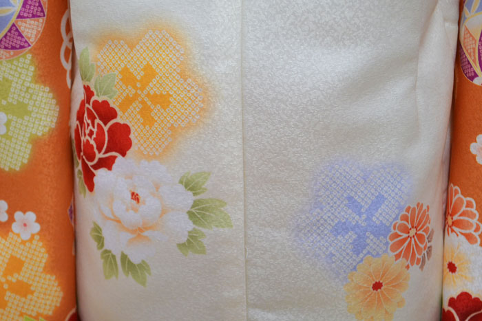 七五三 着物 3歳 女の子 被布セット 花うさぎ ブランド クリーム