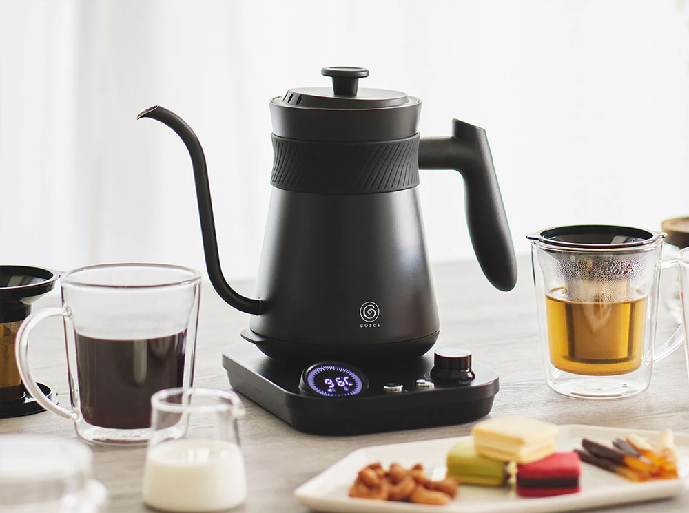 cores（コレス） フリータイムケトル 温度調整 電気ケトル 0.6L 保温