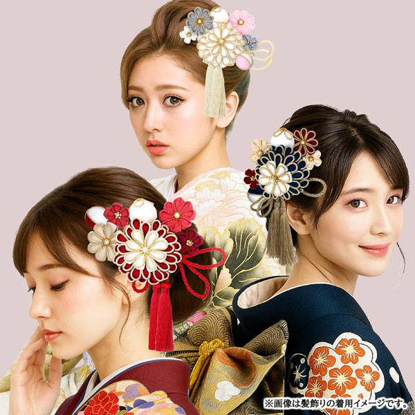 髪飾り 3点セット 成人式 振袖 wk-227 袴 浴衣 着物 和装 卒業式 結婚