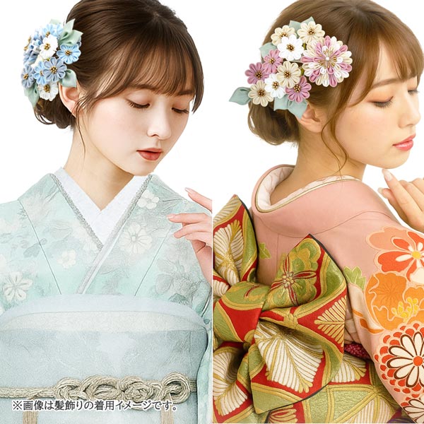 30%off セール 髪飾り 3点セット つまみ細工 成人式 振袖 kk-001 袴