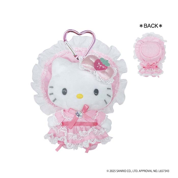 sanrio ハローキティ ラブリー フリル マスコットキーホルダー