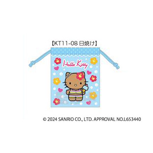 sanrio ハローキティ 90s 巾着 単品販売 ヒョウ ピンク 日焼け
