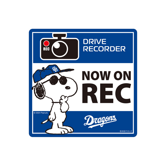 プロ野球コラボ スヌーピー サインマグネット NOW ON REC 阪神