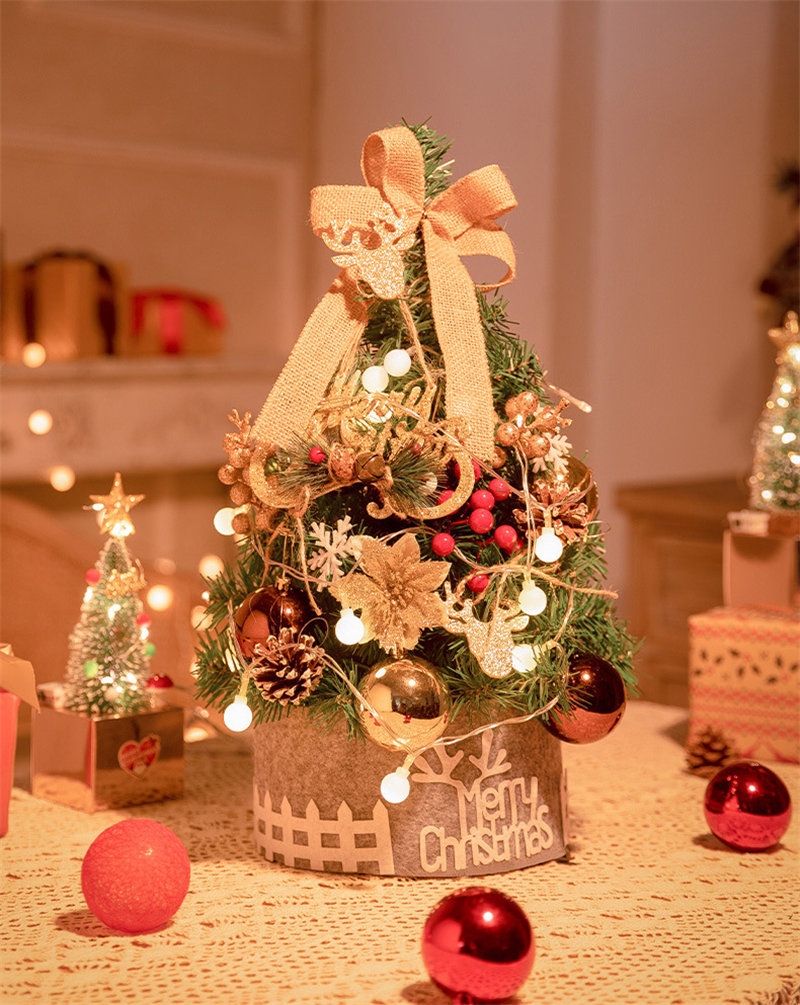 クリスマスツリー ミニ 卓上 小型 45cm 電池式 テーブル 簡単な組立品