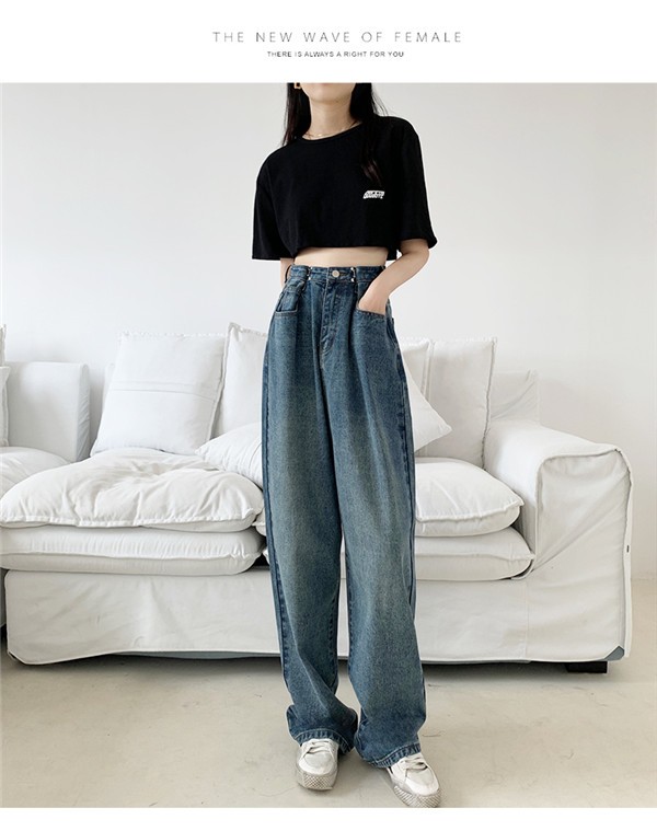 デニム ワイドパンツ レディース デニムパンツ ハイウエスト ワイド 