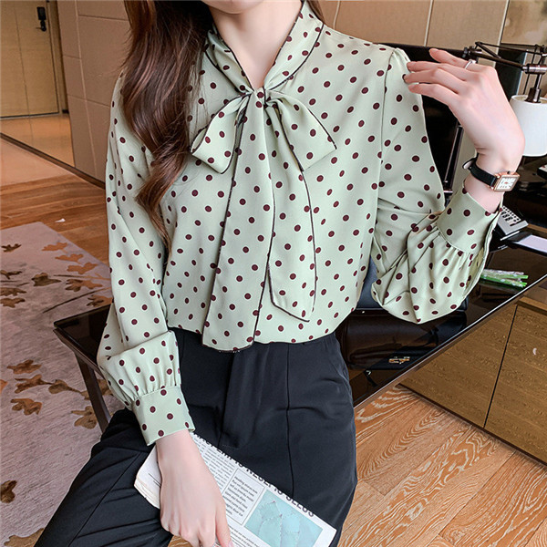 シャツ レディース 長袖 ブラウス トップス ドット柄 可愛い 秋服 ゆったり シンプル 30代 40代 ママ ボリューム 体型カバー 入園式 卒業式 62oct21vcycx10 協和屋 通販 Yahoo ショッピング