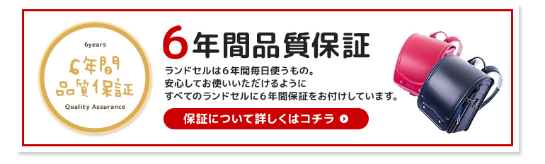 6年保証の説明