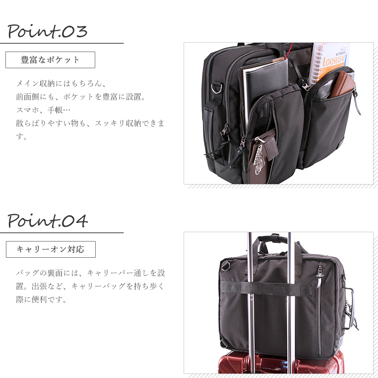 柔らかい高級本革3way自立キャリーオンバッグ　US LUGGAGE N.Y. 協和 MANHATTAN EXP. 3Wayビジネスバッグ 53-81571 ブラック B4対応