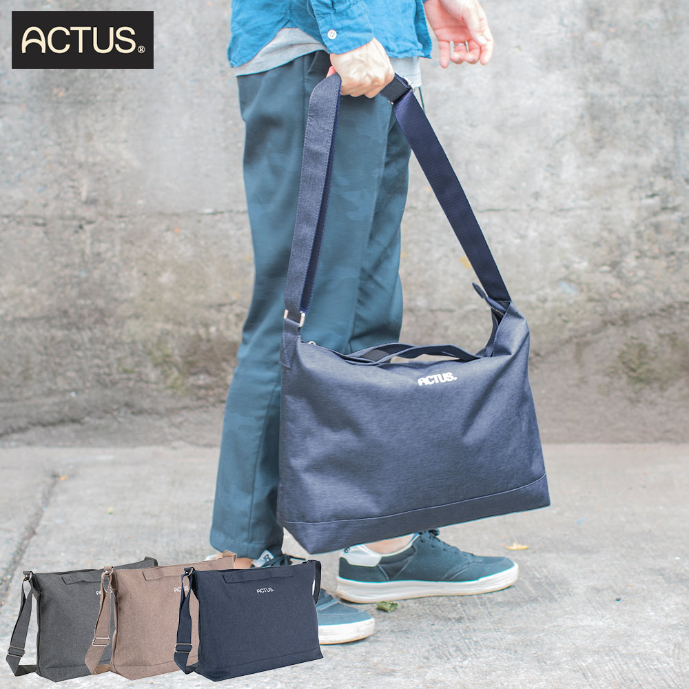 ACTUS 2wayショルダー ユニセックス デイリーバッグ シンプル 10L