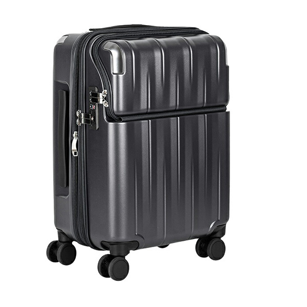 スーツケース 機内持込 中型 Sサイズフロントオープン ストッパー付 