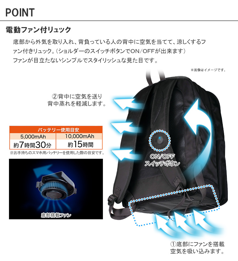 協和 ビジネスバッグ ビジネスリュック メンズ 通勤 26L ファン付 就活